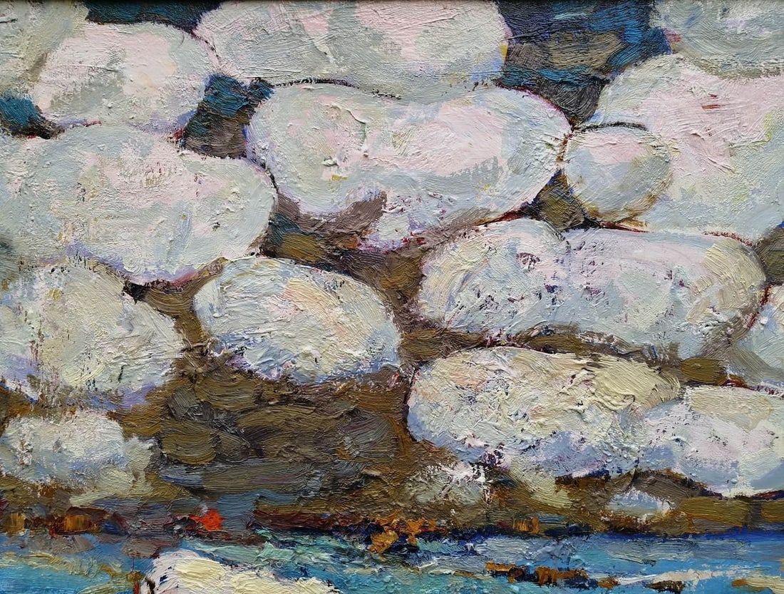 Oil painting Covered with snow Kalenyuk Alex - 3