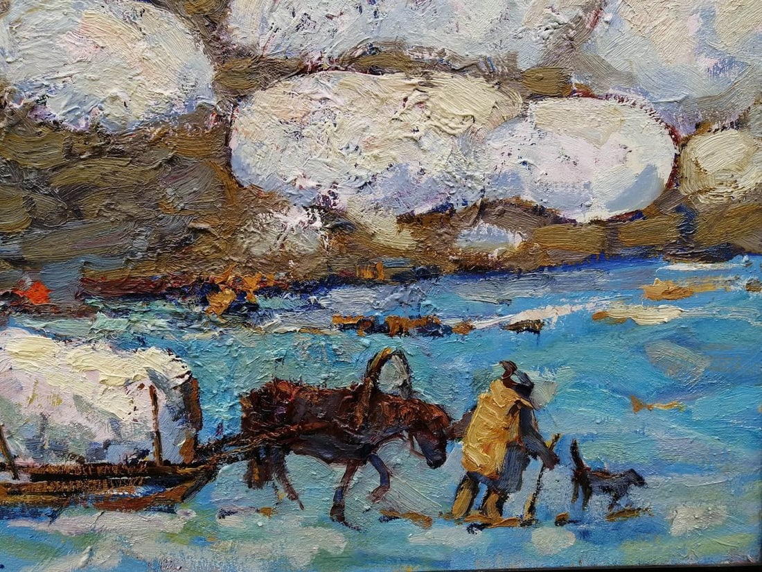 Oil painting Covered with snow Kalenyuk Alex - 5
