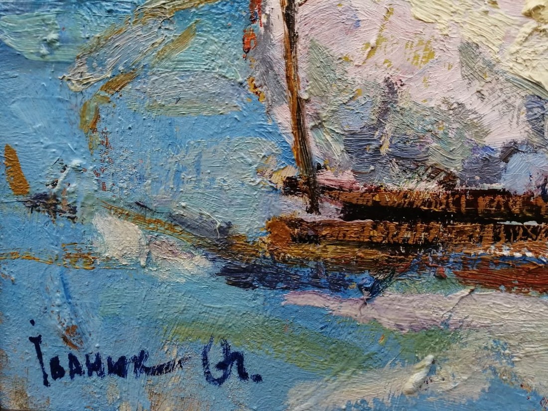 Oil painting Covered with snow Kalenyuk Alex - 8
