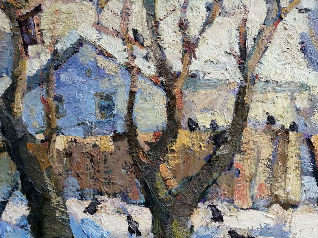 Oil painting Last snow Kalenyuk Oksana - 7