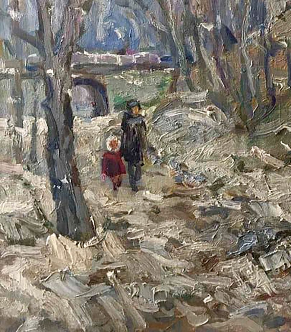 Oil painting Last snow Kalenyuk Alex - 4