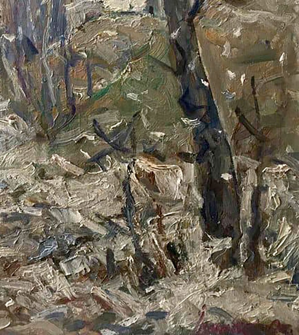 Oil painting Last snow Kalenyuk Alex - 5