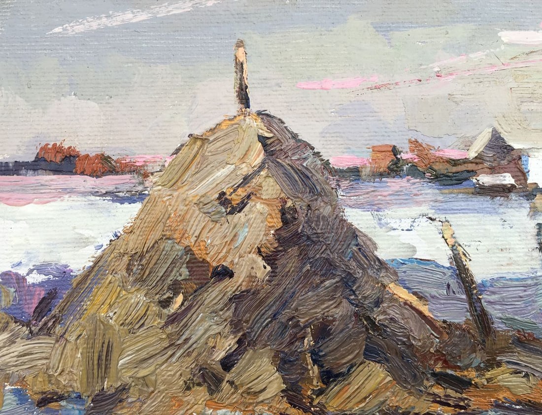 Oil painting Outside the village Kalenyuk Oksana - 4