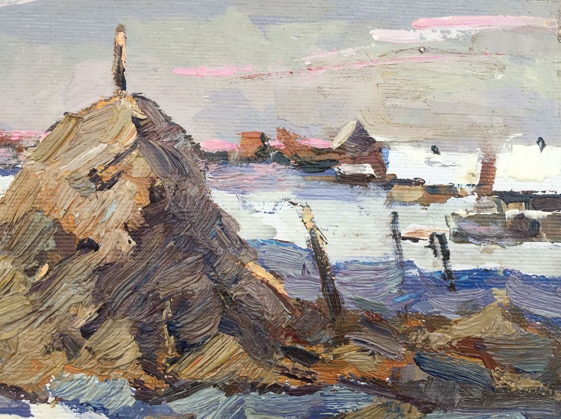 Oil painting Outside the village Kalenyuk Oksana - 5