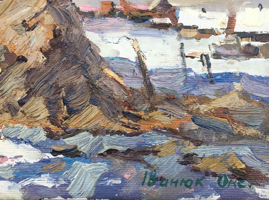 Oil painting Outside the village Kalenyuk Oksana - 8