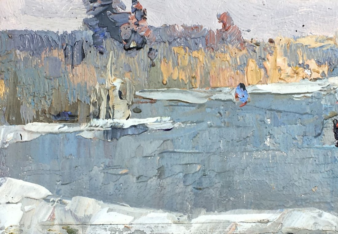 Oil painting On the river Kalenyuk Alex - 3