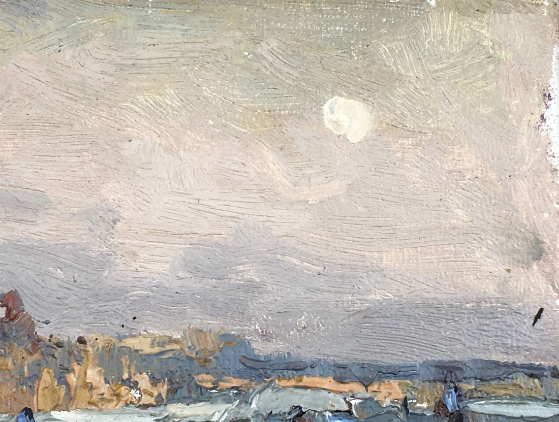 Oil painting On the river Kalenyuk Alex - 5