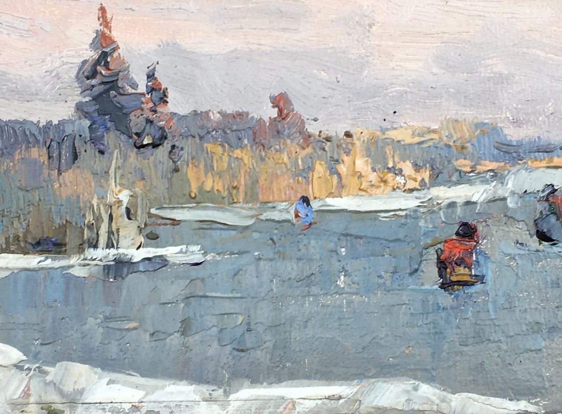 Oil painting On the river Kalenyuk Alex - 8