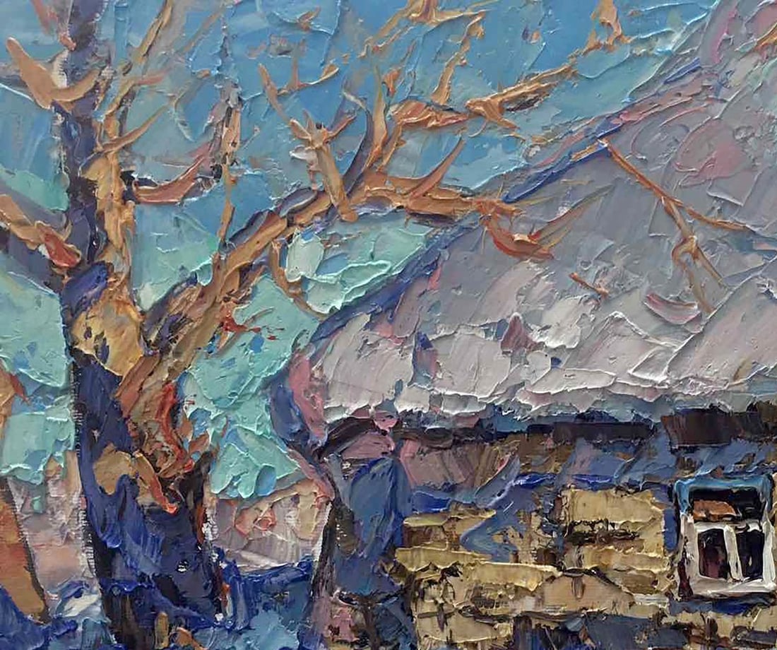 Oil painting In the courtyard Kalenyuk Alex - 2