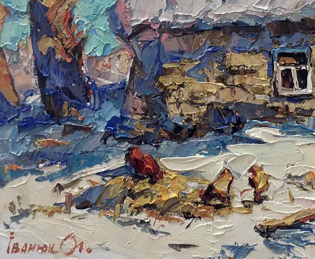 Oil painting In the courtyard Kalenyuk Alex - 4