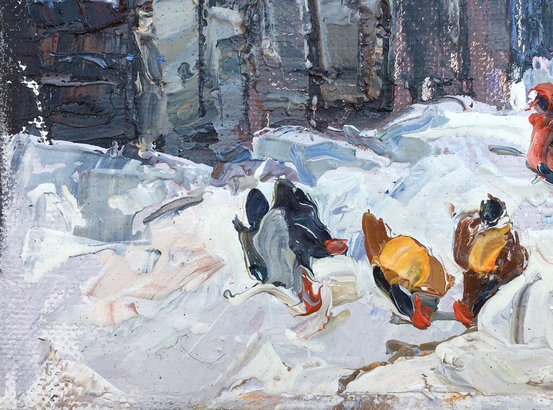 Oil painting In the courtyard Kalenyuk Alex - 3