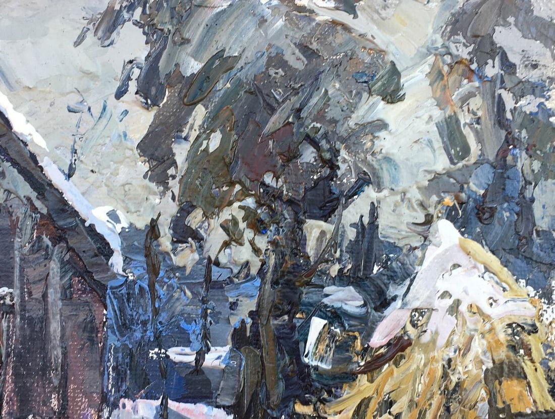 Oil painting In the courtyard Kalenyuk Alex - 5
