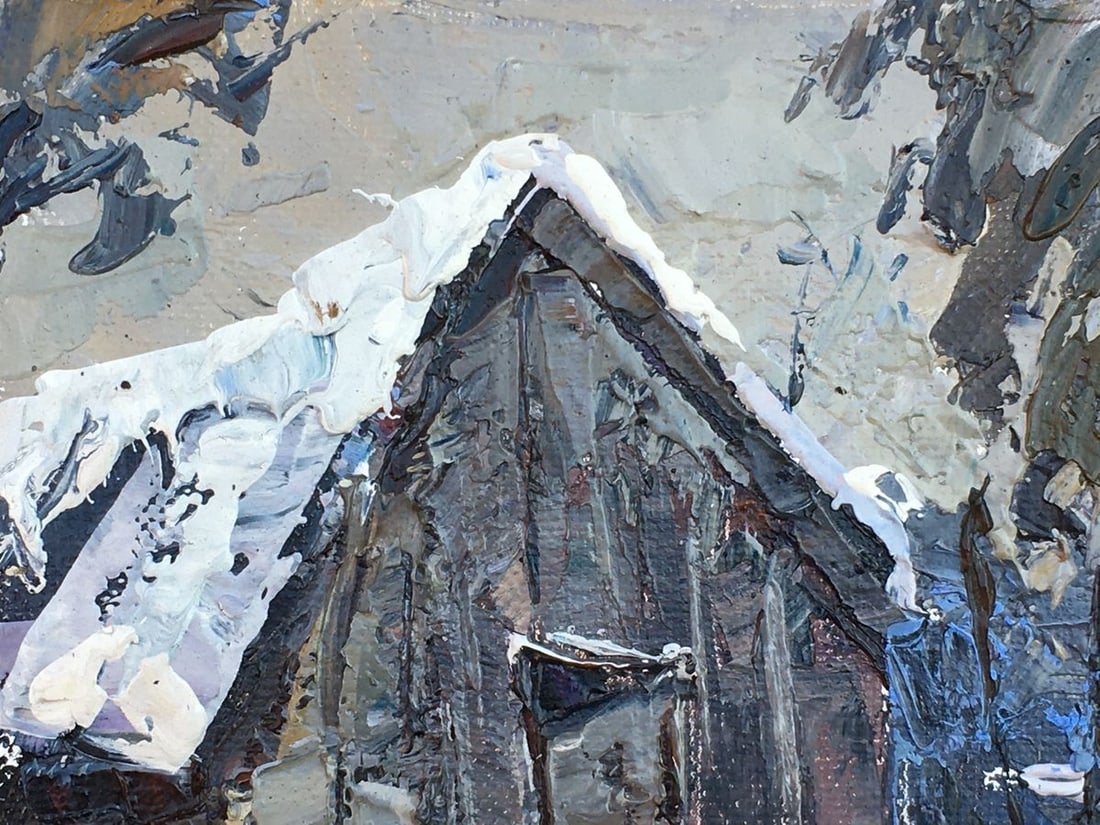 Oil painting In the courtyard Kalenyuk Alex - 8