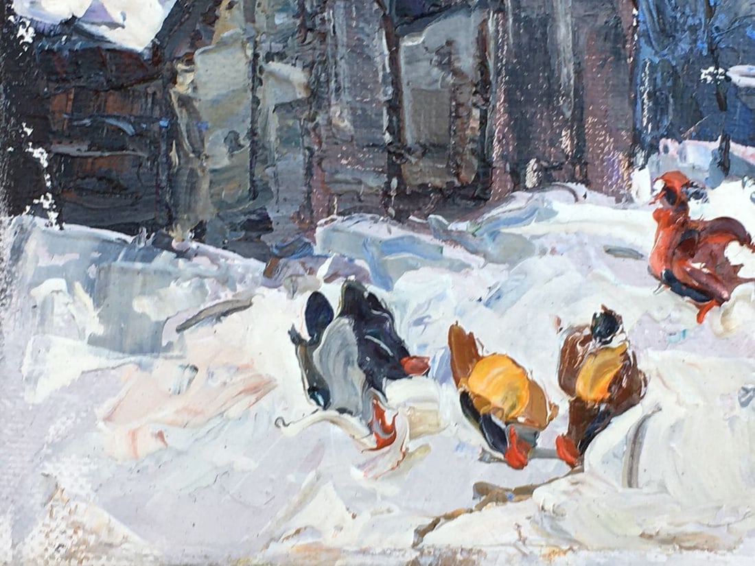 Oil painting In the courtyard Kalenyuk Alex - 9