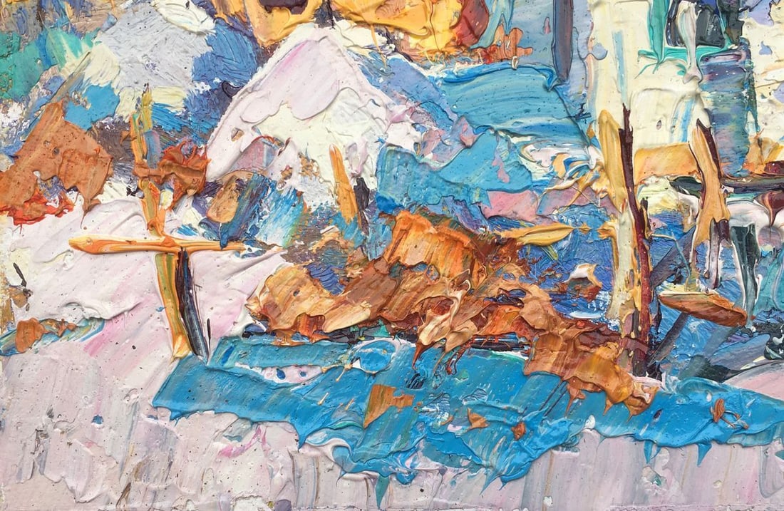 Oil painting Frosty day Kalenyuk Oksana - 3
