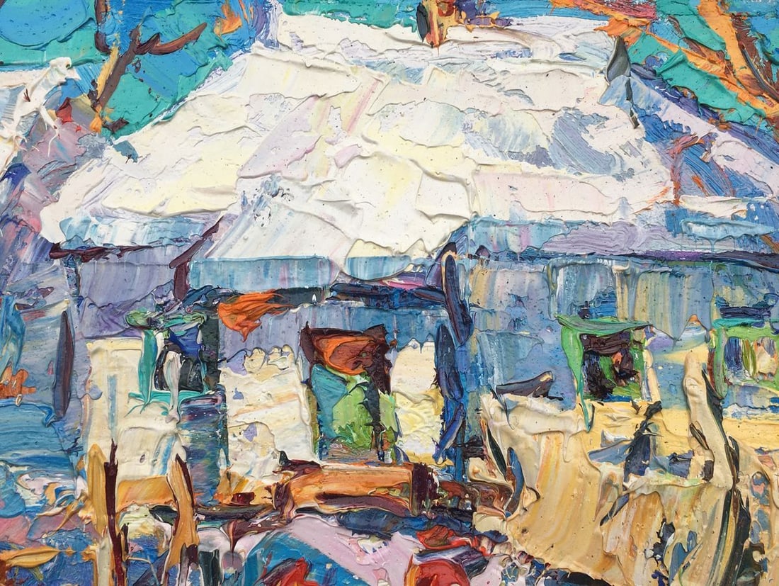 Oil painting Frosty day Kalenyuk Oksana - 5