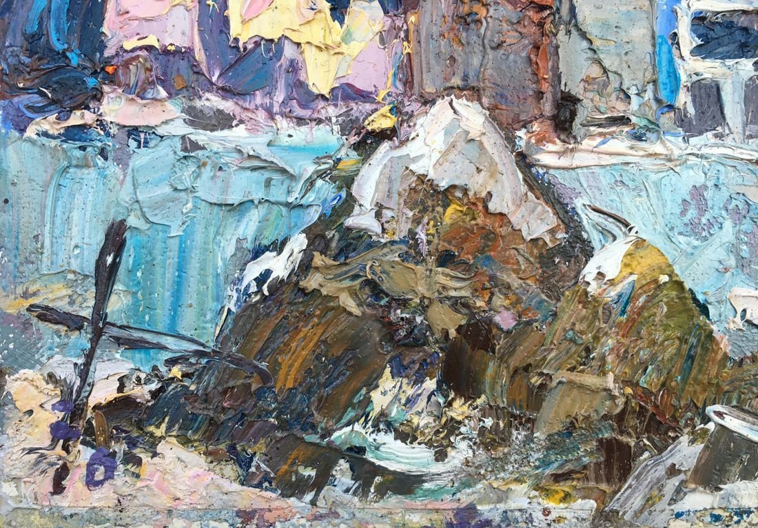 Oil painting From the road Kalenyuk Alex - 2
