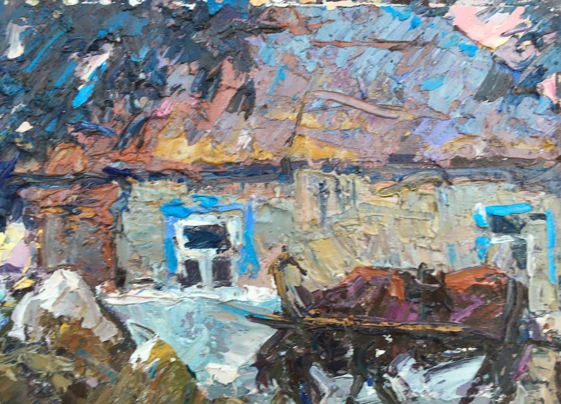 Oil painting From the road Kalenyuk Alex - 4