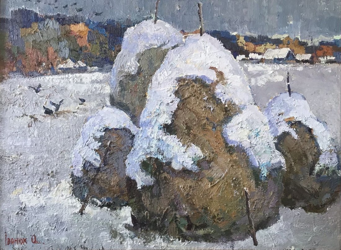Oil painting outside the village Kalenyuk oksana: Title: Oil painting outside the village Kalenyuk oksana Description: NoKalen 758 *** ABOUT THIS PAINTING *** * TITLE: "outside the village" * ARTISTS: Kalenyuk Oksana * SIZE: 80x60 cm/'31.49x23.62 inc