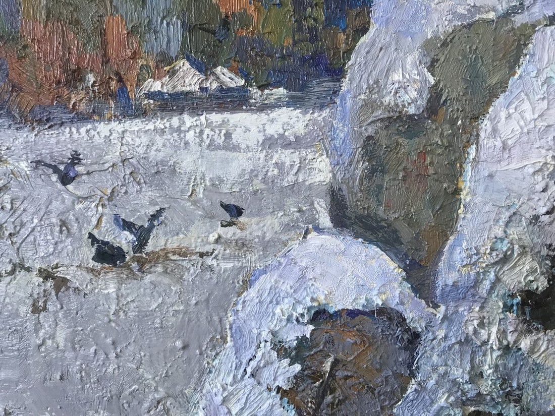 Oil painting outside the village Kalenyuk oksana - 3