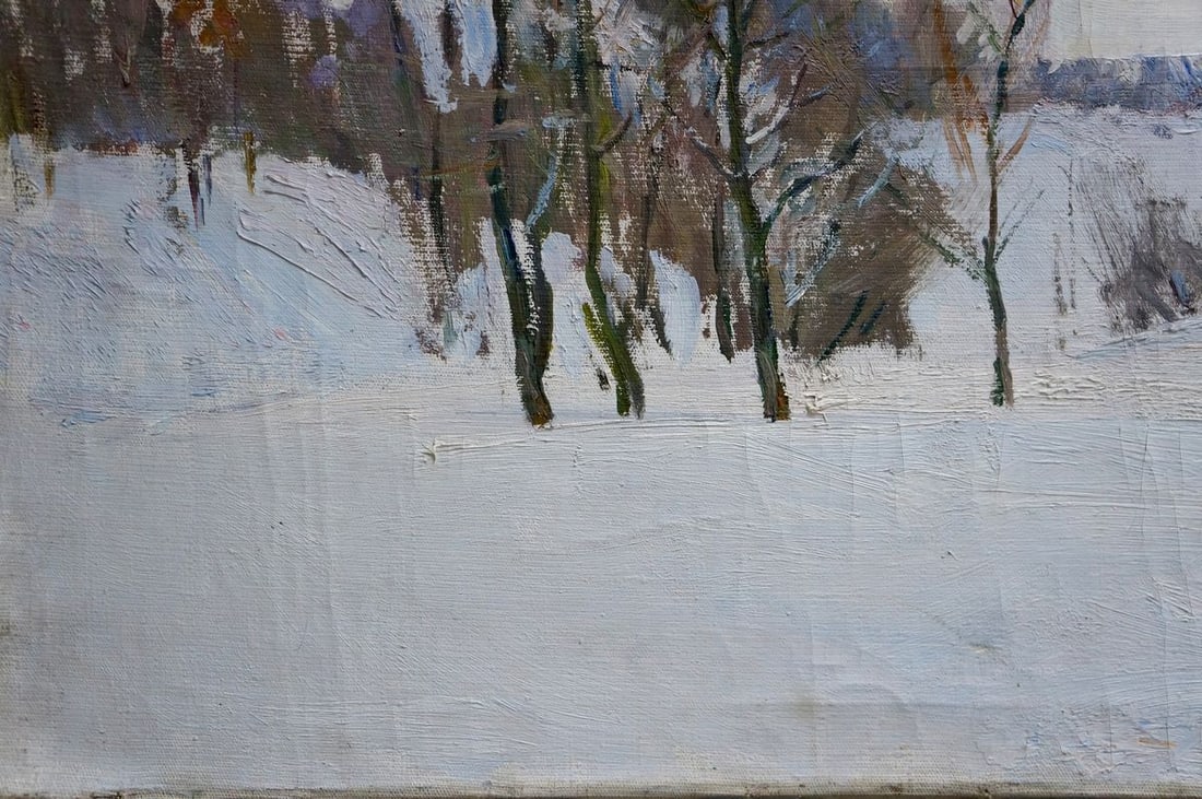 Oil painting Winter landscape Kogan-Shats Matvey Borisovich - 2
