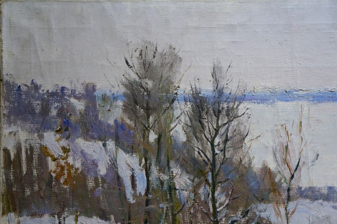 Oil painting Winter landscape Kogan-Shats Matvey Borisovich - 3