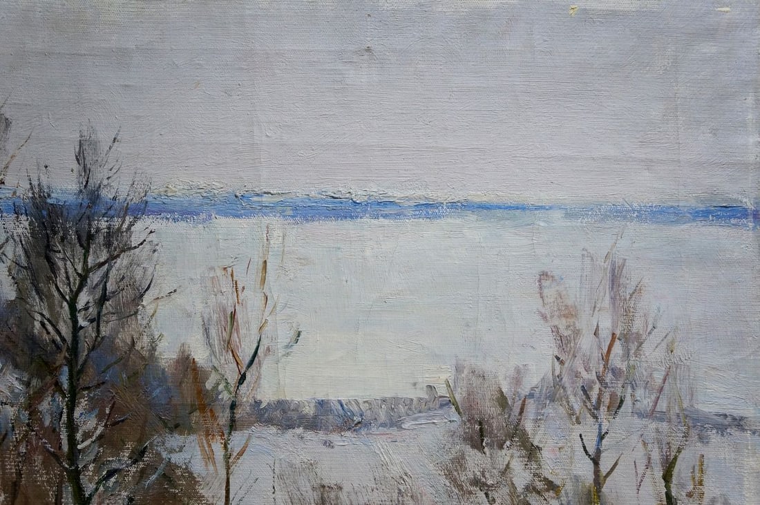 Oil painting Winter landscape Kogan-Shats Matvey Borisovich - 4