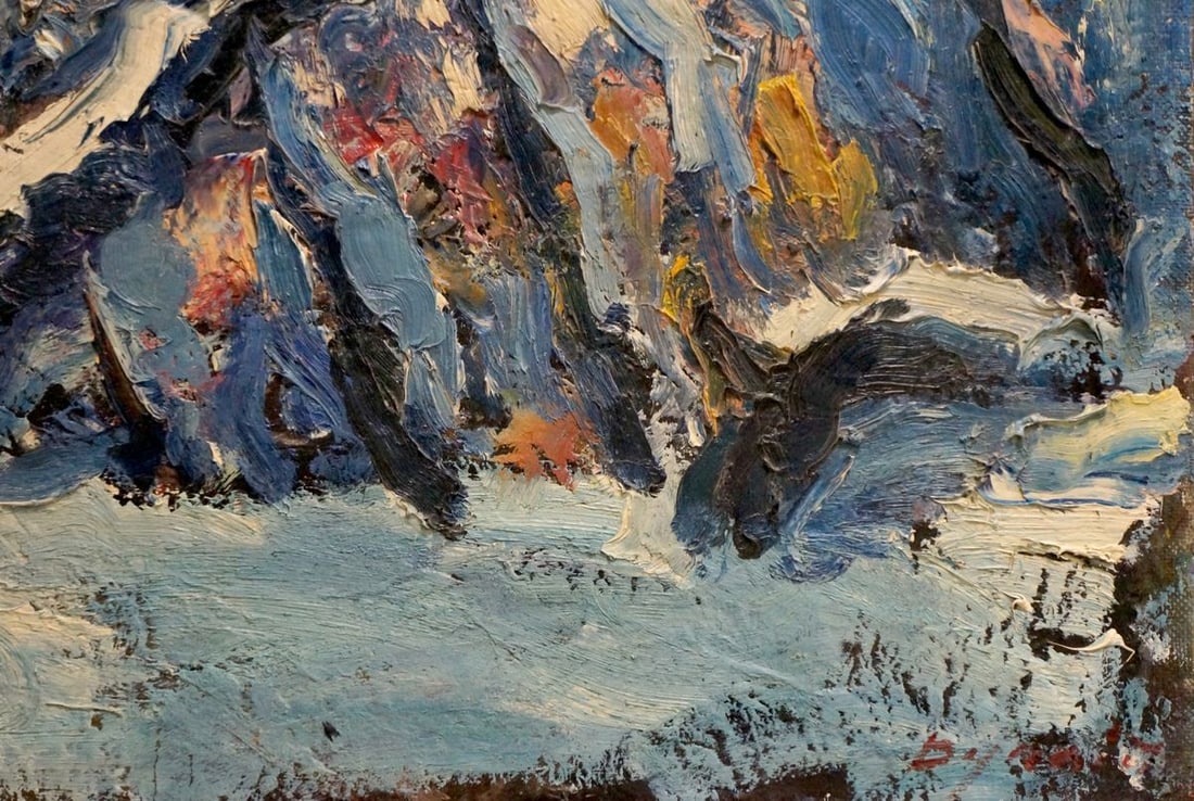 Oil painting Winter landscape Dupliy Sergey Alexandrovich - 5