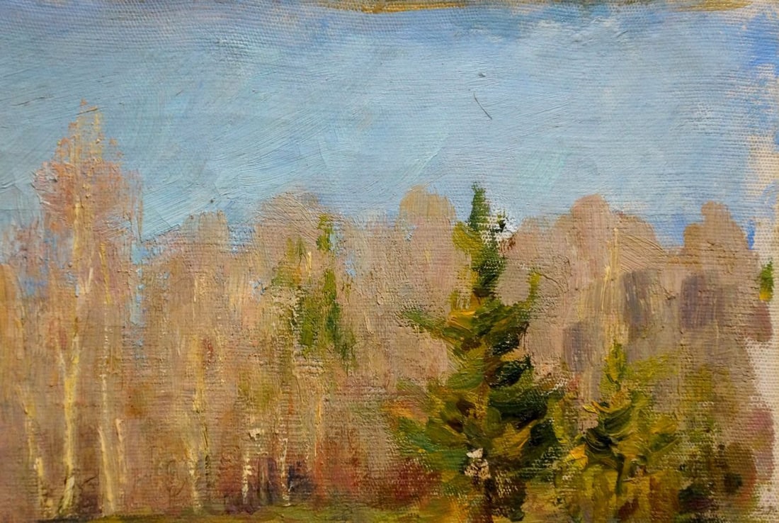 Oil painting End of winter Mynka Alexander Fedorovich - 4