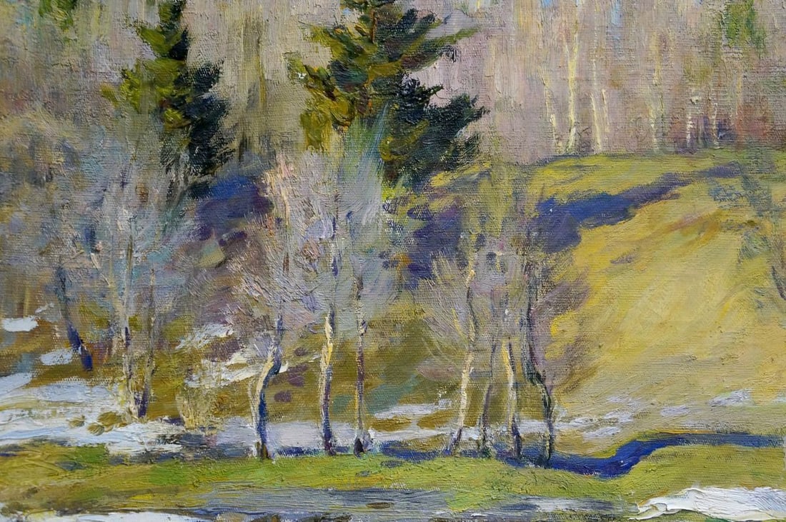 Oil painting End of winter Mynka Alexander Fedorovich - 6