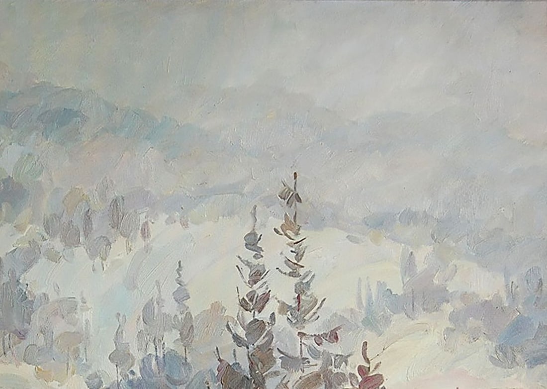 Oil painting In the Carpathians - khurdelitsa Kotmin Dmitry - 3