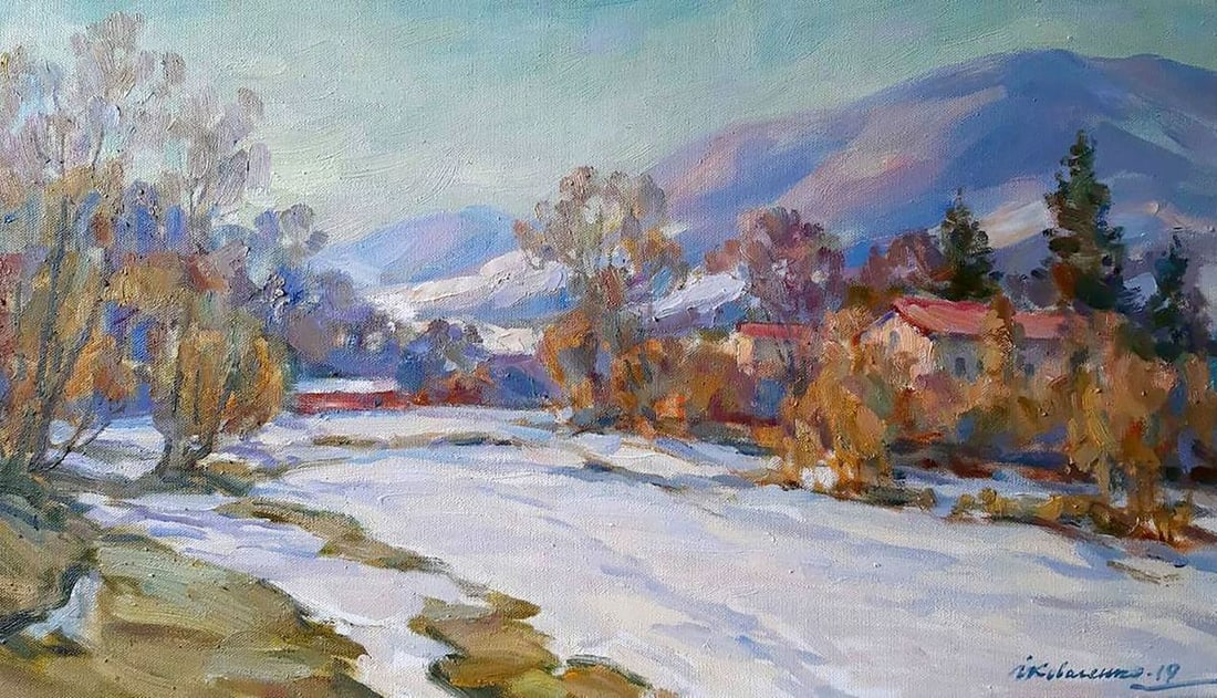 Oil painting Life in the mountains Kovalenko Ivan Mikhailovich (1 of 5)