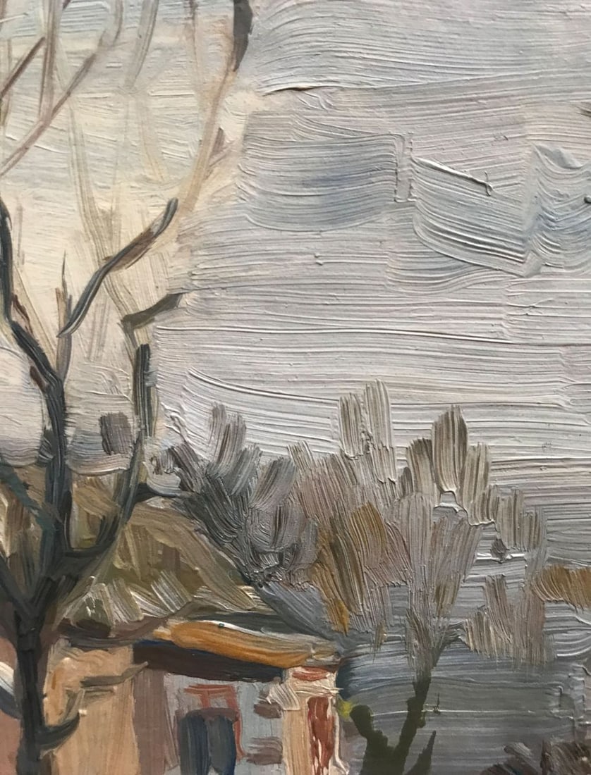 Oil painting Winter morning Unknown artist - 6