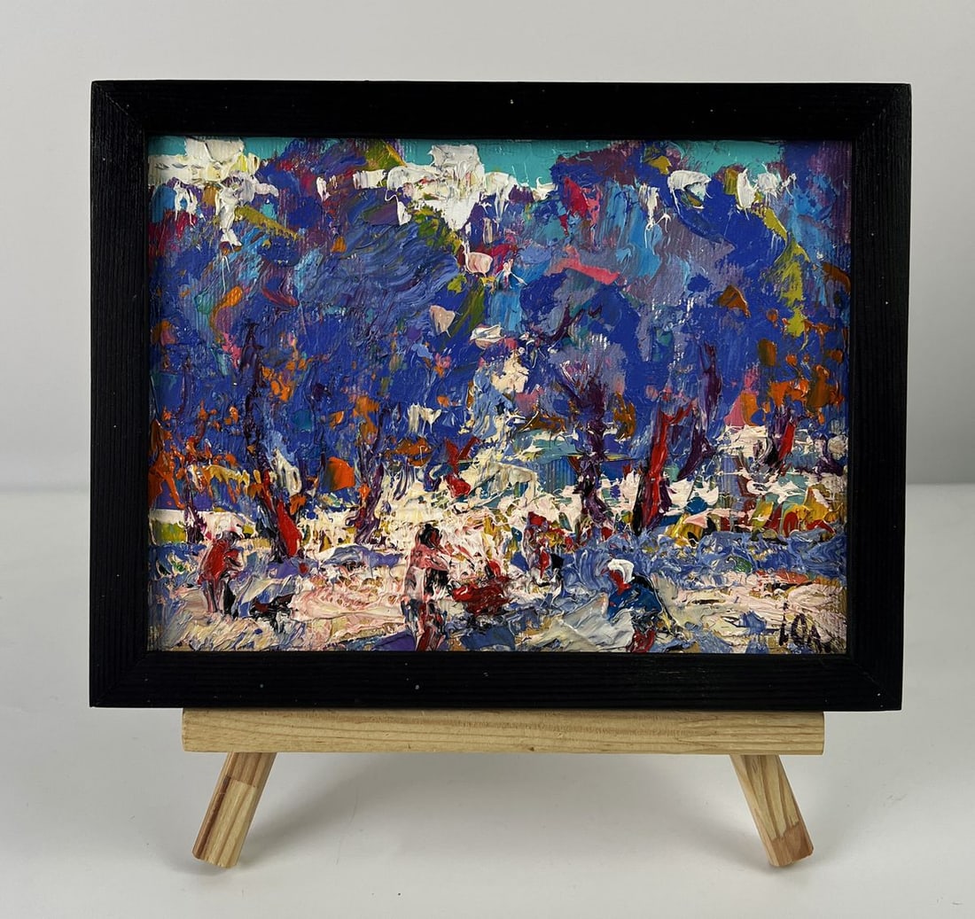 Oil painting A walk through the winter park Oleksiy Ivanyuk: Title: Oil painting A walk through the winter park Oleksiy Ivanyuk Description: NoAAA6322*** ABOUT THIS PAINTING **** TITLE: "A walk through the winter park"* ARTISTS: Oleksiy Ivanyuk* SIZE: 15x20