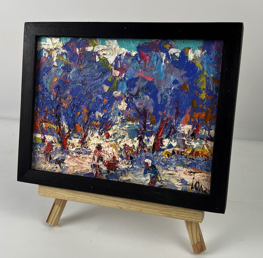 Oil painting A walk through the winter park Oleksiy Ivanyuk - 2