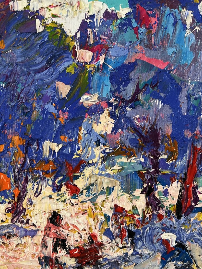 Oil painting A walk through the winter park Oleksiy Ivanyuk - 7