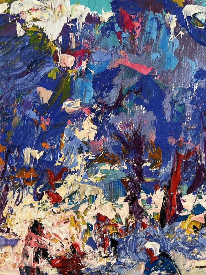 Oil painting A walk through the winter park Oleksiy Ivanyuk - 8