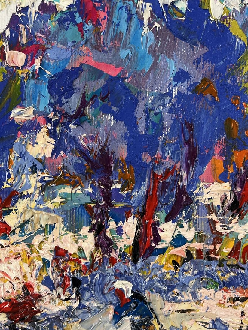 Oil painting A walk through the winter park Oleksiy Ivanyuk - 9