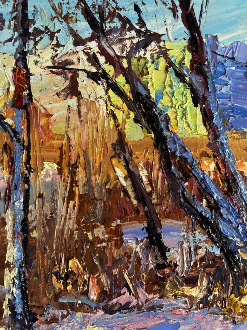 Oil painting In the winter forest Boris Serdyuk - 4