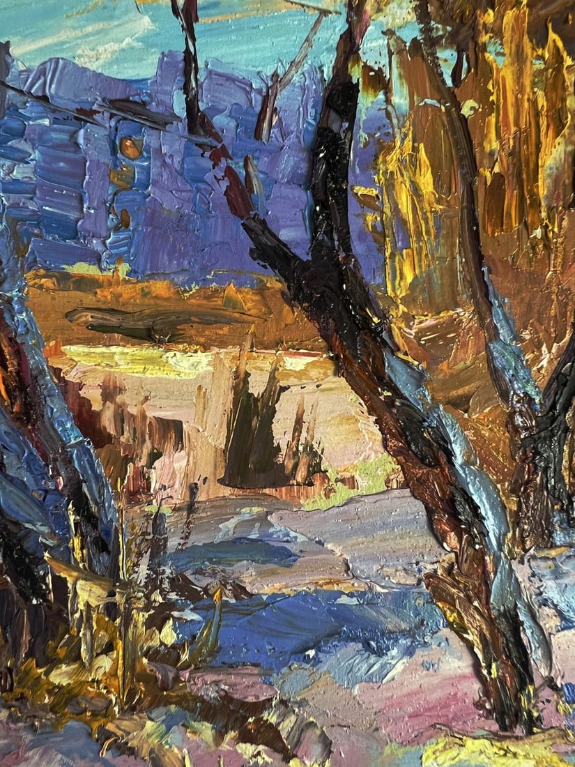 Oil painting In the winter forest Boris Serdyuk - 8