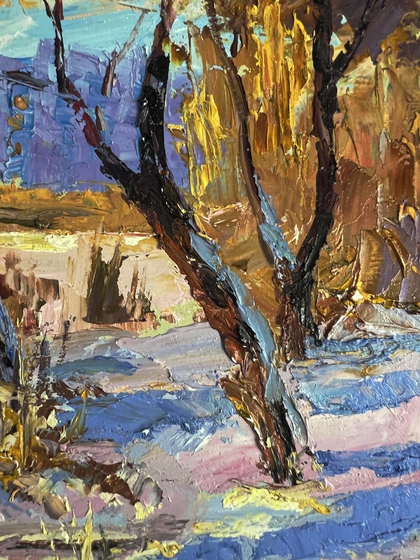 Oil painting In the winter forest Boris Serdyuk - 9