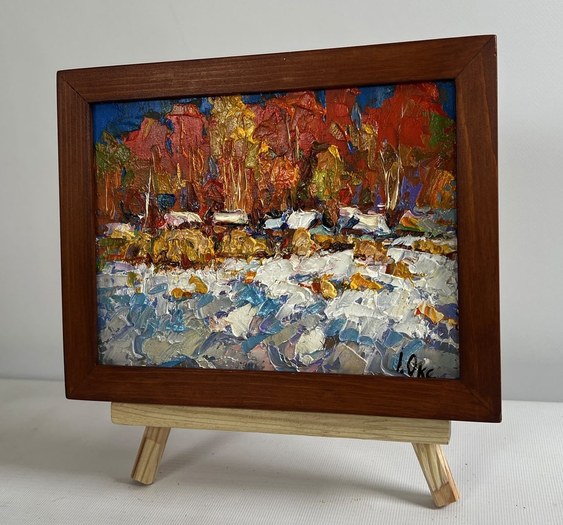 Oil painting Sunny winter day Oksana Kalenyuk - 2