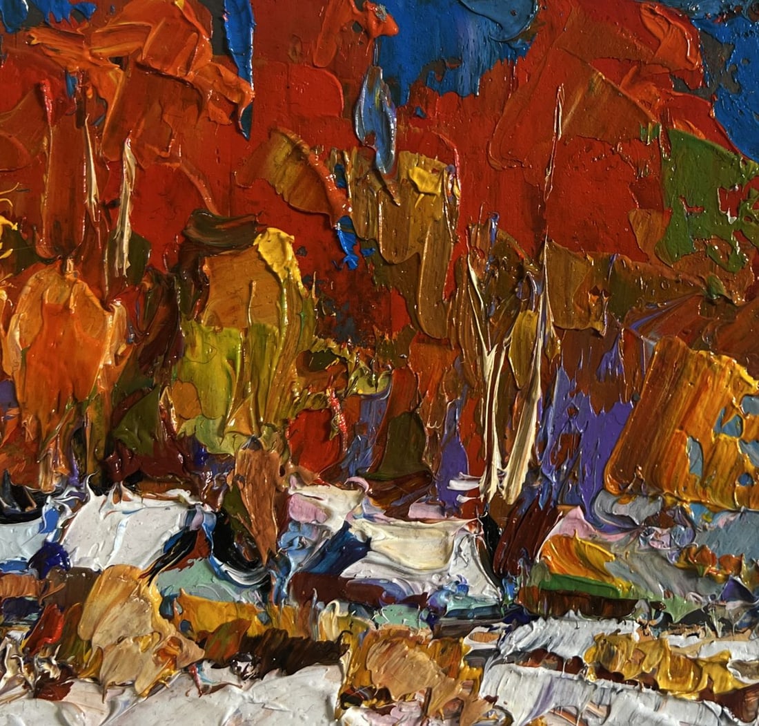 Oil painting Sunny winter day Oksana Kalenyuk - 4