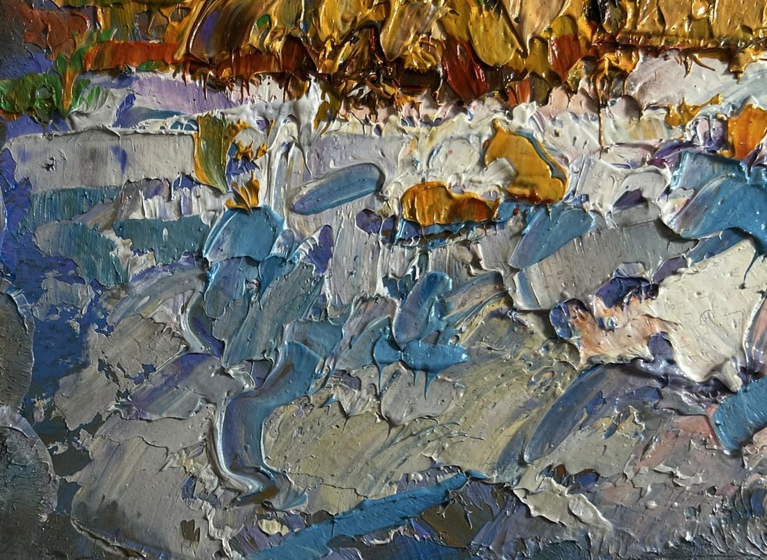 Oil painting Sunny winter day Oksana Kalenyuk - 5