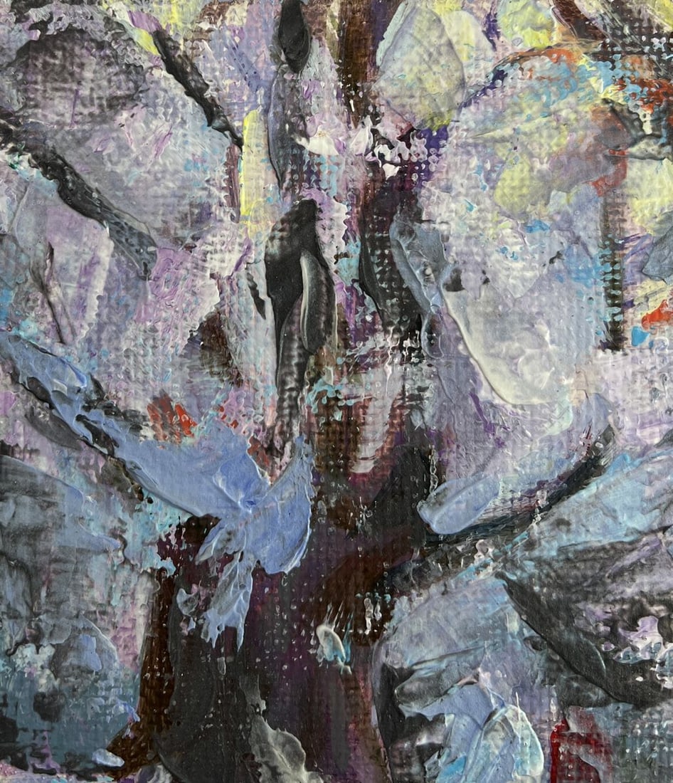 Acrylic painting Winter fairy tale in the forest Mykhailo Patskan - 6