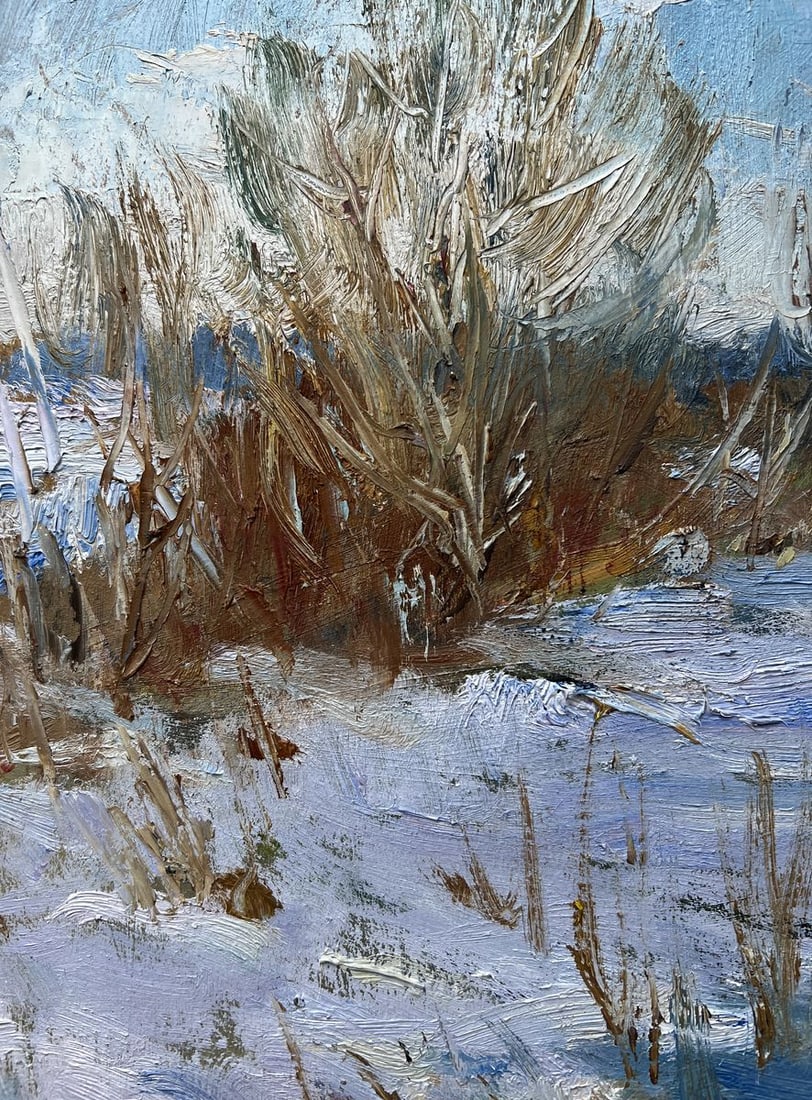 Oil painting In winter V. Mishurovsky - 3