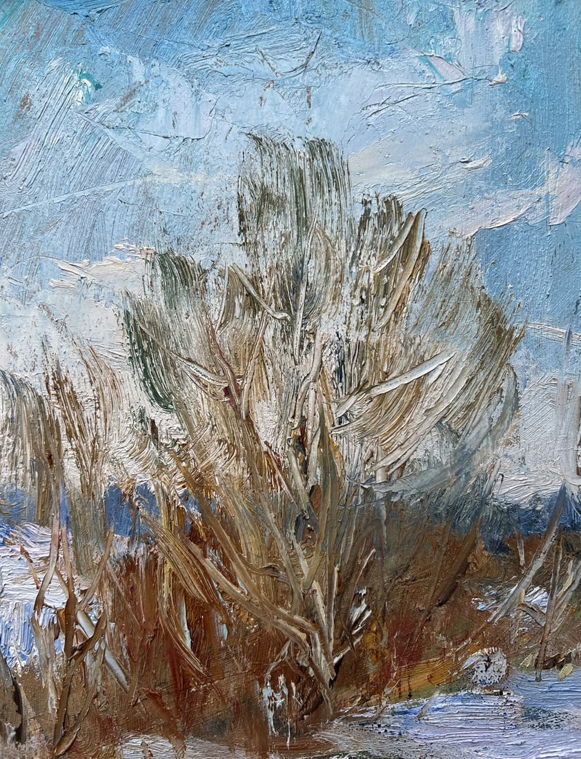 Oil painting In winter V. Mishurovsky - 4