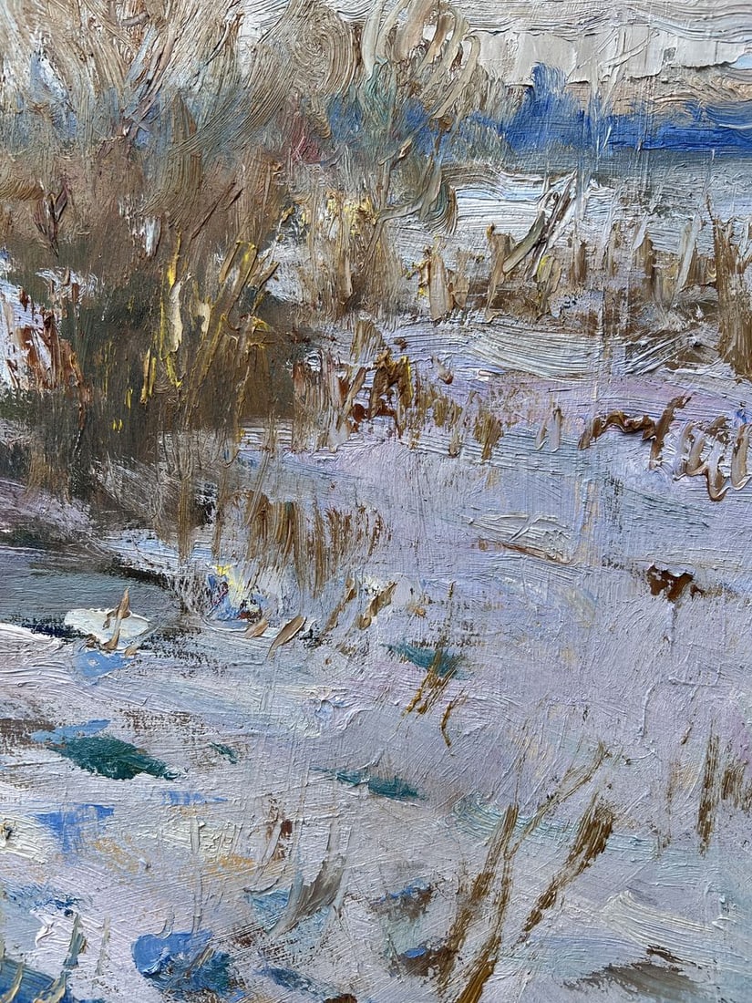Oil painting In winter V. Mishurovsky - 8