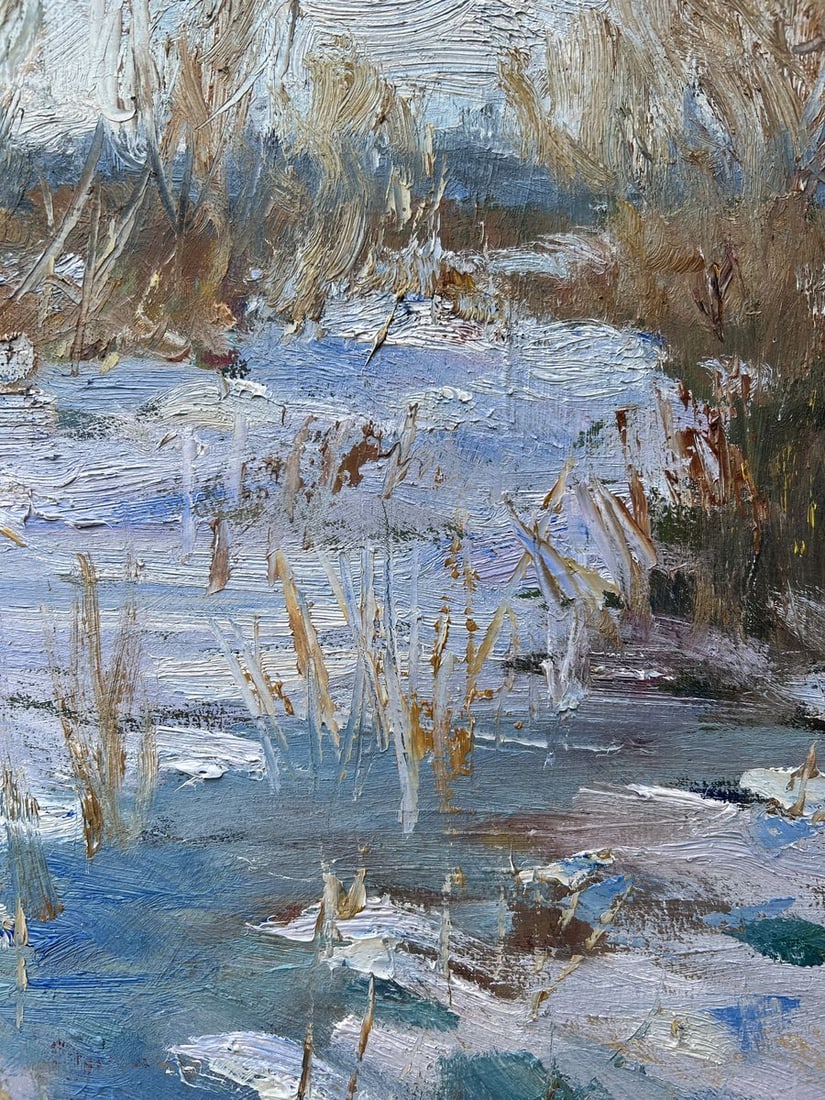 Oil painting In winter V. Mishurovsky - 9