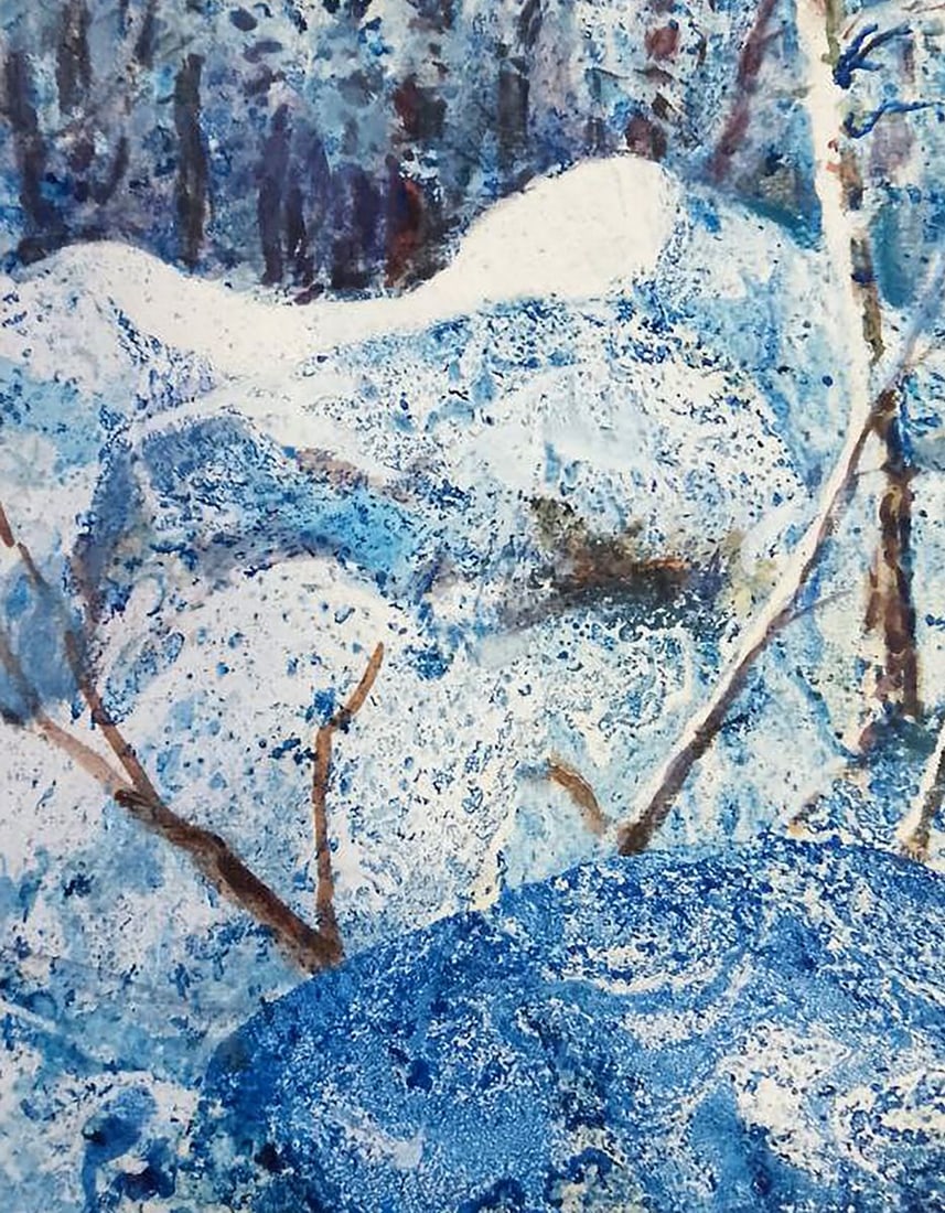 Oil painting In the snowy forest Vitaly Duhnevich - 4